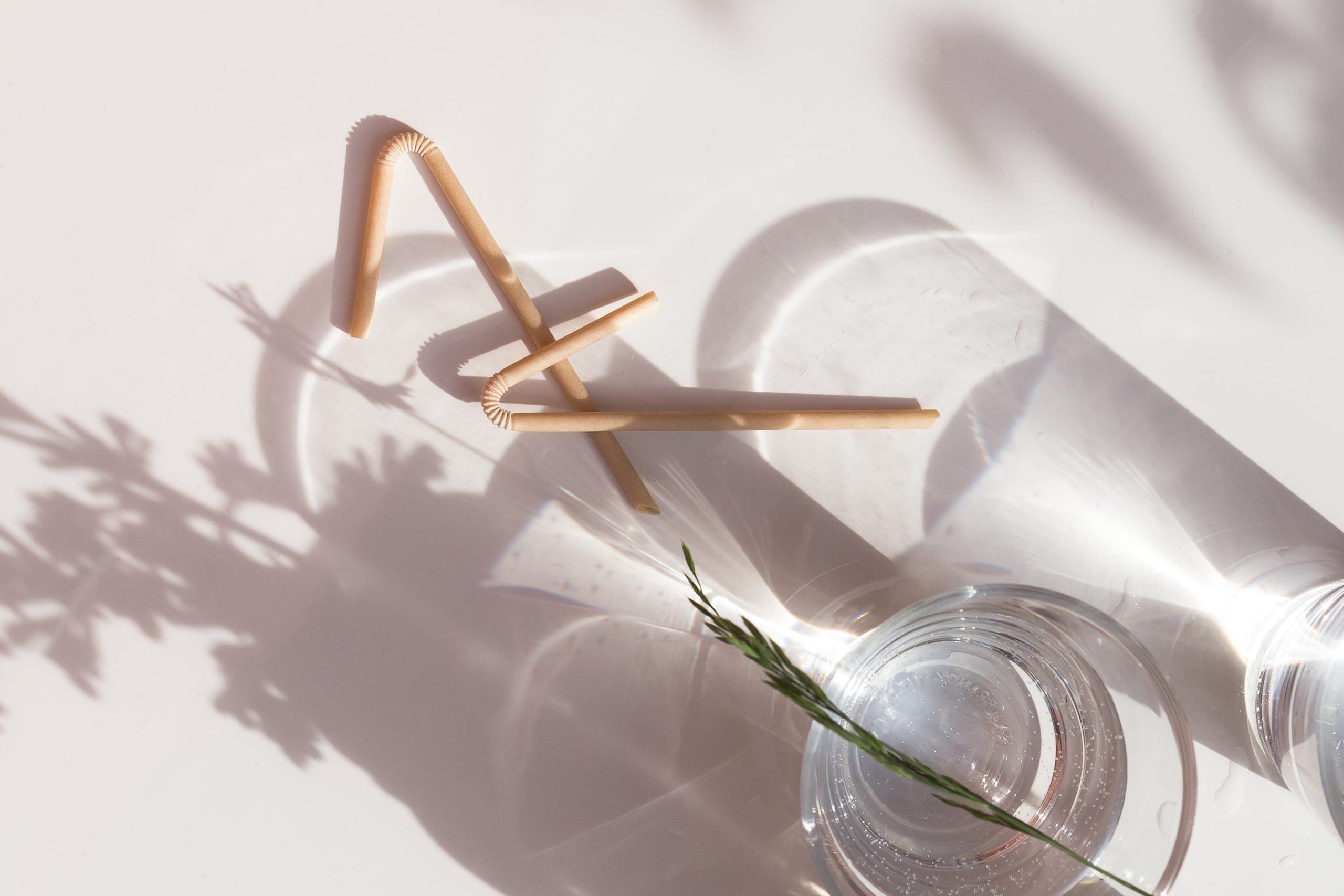 Compostable U-shaped straw made from Sulapac